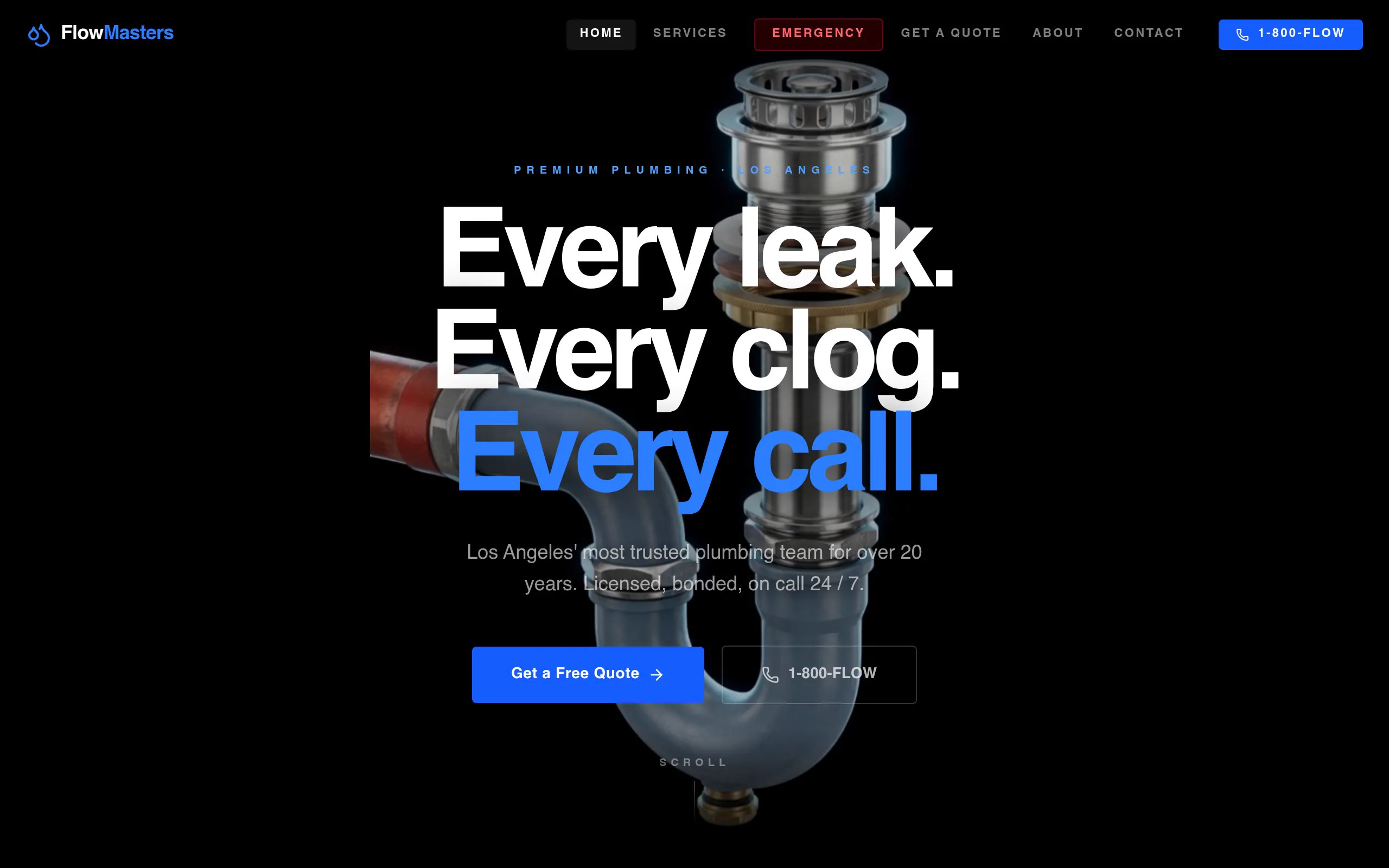 Masters of the Flow website preview