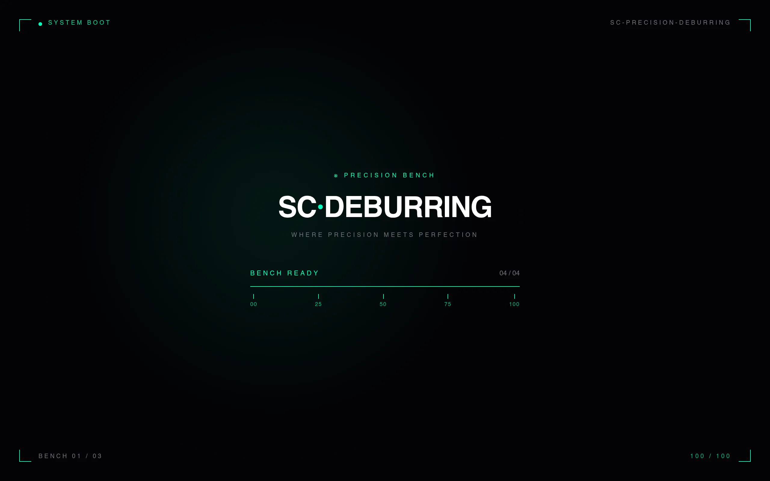 SC Precision Deburring website preview